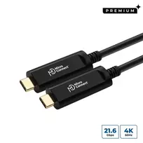 MicroConnect USB3.1CC20OP USB-C aktyvus šviesolaidinis kabelis 20 m, USB 3.2 Gen 2, juodas