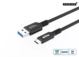 USB laidas MicroConnect USB3.2AC15 1,5 m USB-C USB-A 10Gbit/s juodas