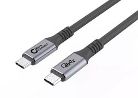 MicroConnect USB4CC05 USB-C laidas USB4 Gen 3x2 0,5 m juodas