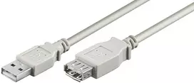 MicroConnect USB ilginimo laidas – USB (kištukas) į USB (lizdas) – 5 m
