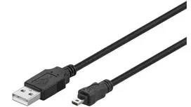 Microconnect USBAMB82 USB laidas USB 2.0 1,8 m USB A Mini-USB B juodas