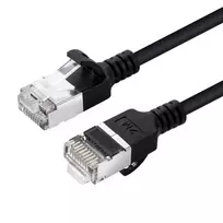 Microconnect V-FTP6A0025S-SLIM tinklo kabelis 0,25 m Cat6a U/FTP (STP) juodas