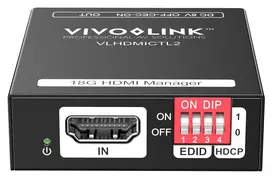 Vivolink VLHDMICTL2 EDID emuliatorius 3840x2160 18Gbit/s Juodas