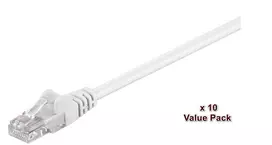 Microconnect V-UTP5005WVP tinklo kabelis baltas 0,5 m Cat5e U/UTP (UTP)