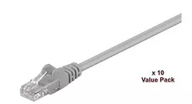 MicroConnect V-UTP501VP plokščias tinklo kabelis 1 m pilka Cat5e U/UTP
