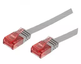 Microconnect V-UTP60025-FLAT plokščias tinklo kabelis pilkas 0,25 m Cat6 U/UTP