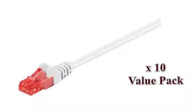 Microconnect V-UTP6005WVP tinklo kabelis baltas 0,5 m Cat6 U/UTP