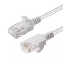 Microconnect V-UTP6A005W-SLIM tinklo kabelis baltas 0,5 m Cat6a U/UTP (UTP)