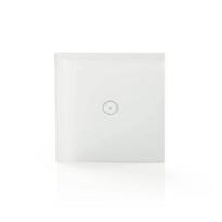 Nedis WIFIWS10WT protingas šviesos valdiklis – laidinis ir belaidis Wi‑Fi, AC 110–240V, 300W, baltas, 86×86×35 mm