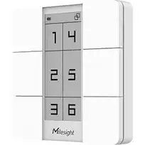 Belaidis scenų mygtukas Milesight WS156-868M su E-ink ekranu ir LoRaWAN, 868 MHz
