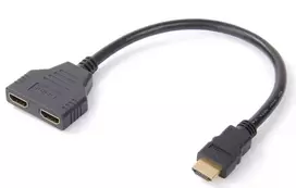 Microconnect HDMI Y-Splitter laidas, 0,2 m, HDMI A tipas (standartinis), 2 x HDMI A tipas (standartinis), 1920 x 1200 pikselių, juoda