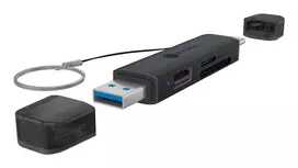 Kortelių skaitytuvas ICY BOX 61179 – USB 3.2 Gen1 3-in-1, USB Type-C ir Type-A jungtimis