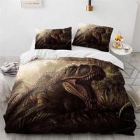 Dinosaur Duvet Cover Twin Microfiber 3D Animal Comforter Cover Jurassic World Park Dinosaur Bedding Set for Kids Teens Boys Room 218x177cm 86x70in
