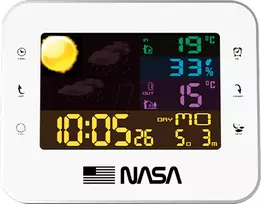 Nasa WS500 Oranžinė meteorologinė stotelė su radijo laikrodžiu