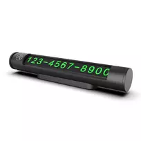 Laikina automobilio stovėjimo kortelė Tellur TLL171251 – metalo juoda, rodo du telefono numerius