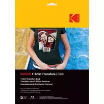 Kodak 3510553 perkėlimo lakštai tamsiems audiniams – 5 vnt.
