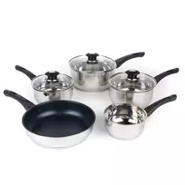 Indukcinė viryklė Russell Hobbs RH00543EU7 – 5 dalių keptuvių ir puodų rinkinys su nelimpančia danga, tinkamas plauti indaplovėje