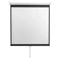Projekcinis ekranas SBOX PSM-100-2 180×180 cm rankinis montavimui ant sienos/lubų