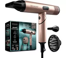Revamp DR-6400GD-EU Dynamic Radiance x Shine plaukų džiovintuvas, 1600 W, jonizatorius, difuzorius, auksinės spalvos