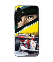 Dėklas - Maniacase - Samsung Galaxy A16 - Silikoninis - Juodas - Ayrton Senna F1 juoda