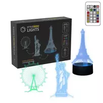 Manta SNL125RGB LED dekoratyvinė RGB 3D pastatų lemputė