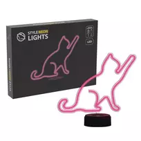 Stalinė dekoratyvinė LED lempa MANTA SNL80PK – katės formos, rožinė