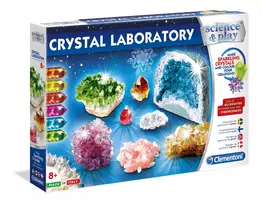 Mokslinis rinkinys Clementoni Kristalų laboratorija 61822 – chemijos eksperimentai vaikams
