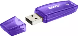 USB atmintukas 8GB EMTEC C410 (Juoda) USB 2.0 (ECMMD8GC410)