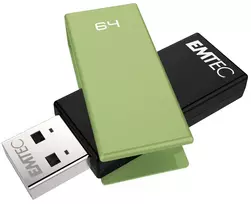 USB atmintukas Emtec C350 Brick 64GB USB-A juodas žalias