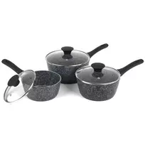 Verdantis puodų rinkinys Salter BW11460BRMFOB 3 vnt. Aliuminis Juodas