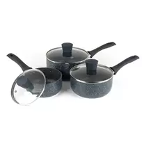 Puodų rinkinys Russell Hobbs Nightfall Stone 3 dalių 16/18/20 cm nelimpanti danga