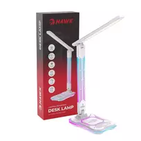 Stalinė lempa Hawk HW-LAMP04 balta LED reguliuojama, balta spalva, reguliuojama galvutė ir rankena