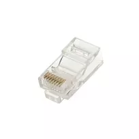 RJ45 jungtis Extralink CAT5E UTP 8P8C skaidri vyriška/moteriška