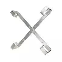 Kabelių laikiklis Extralink Four Arms aliumininis rėmas S500 — 500 x 500 x 70 mm, stalas/siena, aliuminis