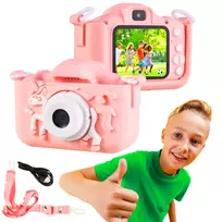 Vaikų fotoaparatas Extralink KIDS CAMERA H29 Vienvietis, rožinis