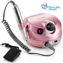 Elektrinis nagų grąžtukas Extralink NAIL DRILL-202 65W Rožinis