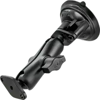 RAM Mounts Twist-Lock žemo profilio siurbtuko laikiklis su dvigubu rutuliniu jungtimi, juodas RAP-B-166-2U
