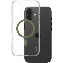 PanzerGlass CARE™ by ® Urban Combat Dėklas Skaidrus su Žaliu MagSafe iPhone 16 Plus