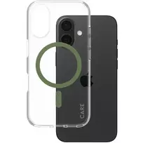 PanzerGlass CARE™ by ® Urban Combat Case Skaidrus su Žaliu MagSafe iPhone 16