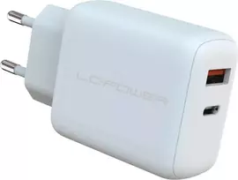 LC-Power LC-GAN-45 Universalus AC greitasis įkroviklis, baltas