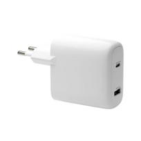 Įkroviklis d bramante re-charge Pro EU – Vidinis AC 110–240V, USB‑C 65W + USB‑A 18W, Baltas