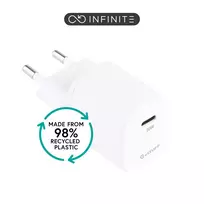 eSTUFF ES637025-BULK mobiliojo įrenginio greitasis kroviklis Smartphone Baltas AC greitasis krovimas Patalpoms