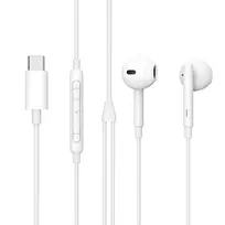 Laidinė ausinė Lenovo ES652200-BULK – USB Type-C, 1,2 m laidas, balta, skirta pokalbiams ir muzikai