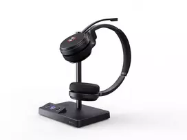 Belaidės ausinės Yealink WH62 Dual Teams, 20–20000 Hz, biurui/skambučių centrui, 127 g, juodos