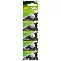 GP Batteries GPCR1620-C5 vienkartinė ličio baterija (3 V, CR1620, 5 vnt.)
