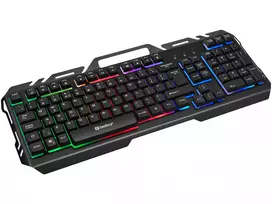 Sandberg IronStorm Keyboard BE – Pilno dydžio laido RGB klaviatūra su AZERTY išdėstymu
