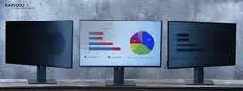 KAPSOLO KAP10730 privatumo filtras 20 colių monitoriui, 16:9, 2 krypčių apsauga