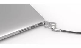 Compulocks MBA11BRW – spynos kabelis MacBook Air, aliumininis korpusas, nerūdijančio plieno kabelis, sidabrinis
