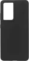 eSTUFF Silikoninis dėklas Silk-touch Samsung Galaxy S21 Ultra 5G - Juodas