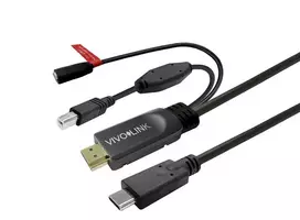 USB-C kabelis Vivolink PROUSBCHDMIUSBB7.5-CHARGE 7,5 m, įkrovimui ir duomenų perdavimui